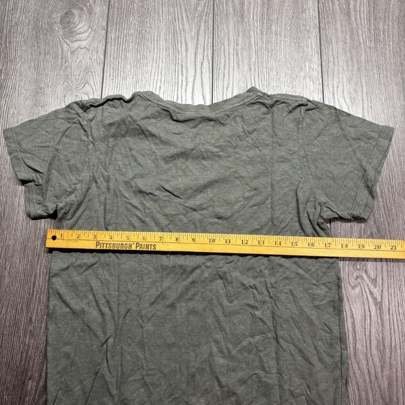 Jungmaven Shirt Mens Small Grey Green Hemp Blend Short Sleeve Sustainable USA - Picture 8 of 8